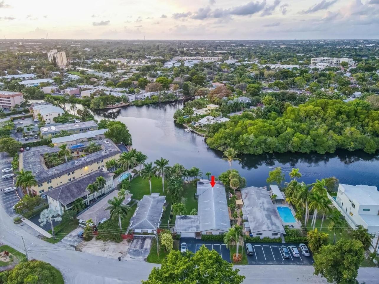 Waterfront Apartment Private Patio Pool Fort Lauderdale Eksteriør billede